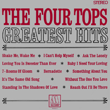 Four Tops Greatest Hits album cover