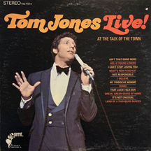 Tome Jones Live! at the Talk of the Town album cover